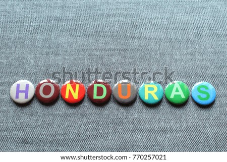 Honduras button badges