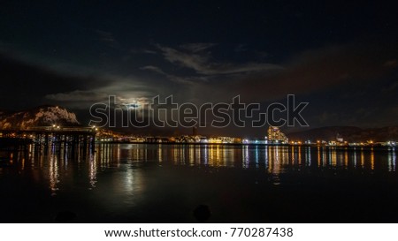 Namsos city by night