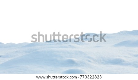 snow isolated on white background Royalty-Free Stock Photo #770322823