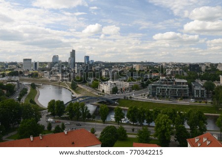 View from Gediminas hill in Vilnius