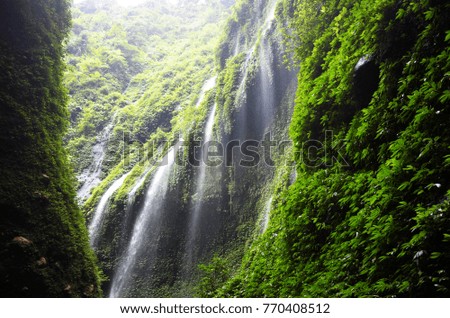 Waterfalls in the valley