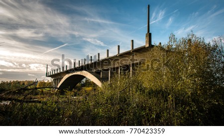 Abandoned bridge to nowhere Royalty-Free Stock Photo #770423359