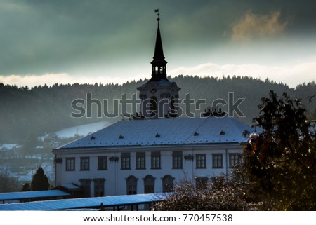 Church in Lysice, town in Czech Republic, Europe