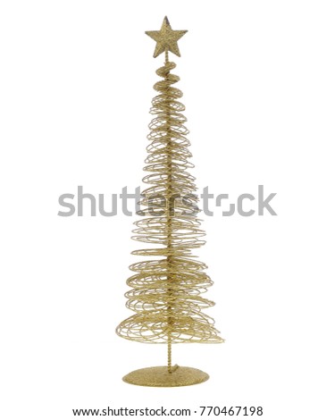 Cute christmas decoration isolated on white background