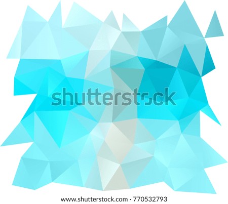 Light BLUE vector blurry triangle background. A sample with polygonal shapes. The textured pattern can be used for background.
