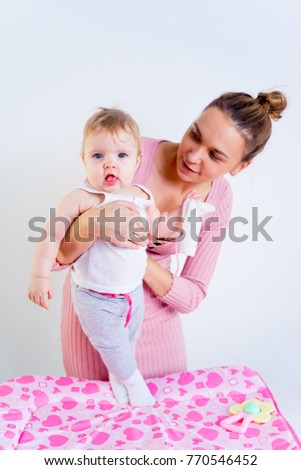 Mother with infant