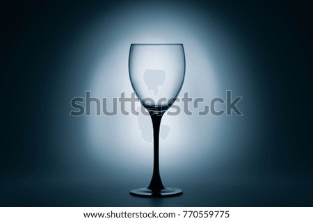 Empty wine glasses 