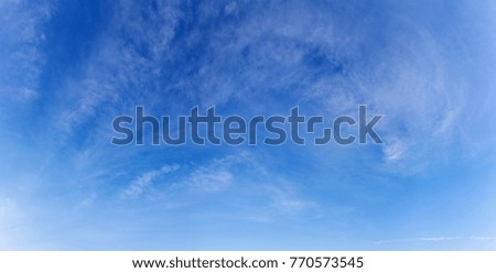 panorama of sky with  cloud