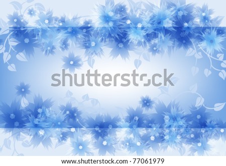 abstract background with floral elements