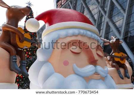 santa claus decorative in Christmas and new year event.