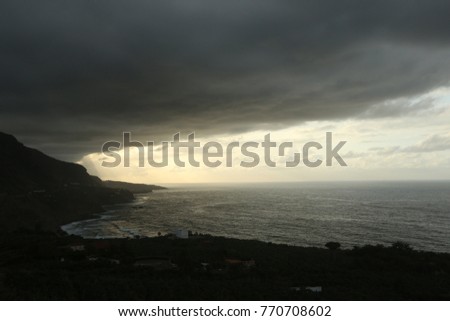 bad weather in Canary Islands