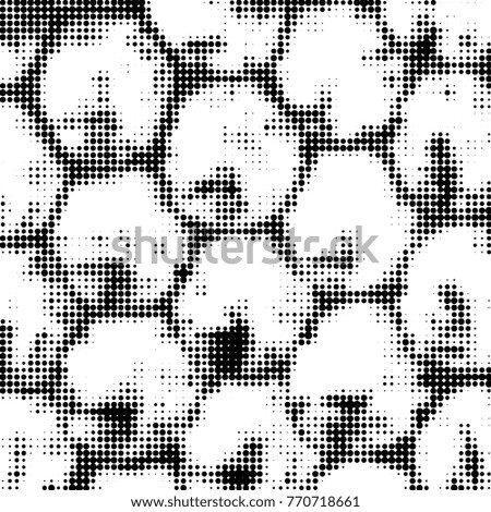 Spotted black and white grunge line background. Abstract halftone illustration background. Grunge grid polka dot background pattern
