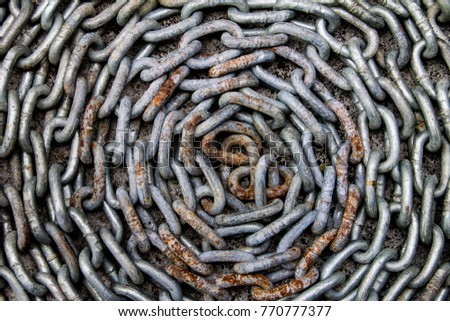 Texture of chain for background