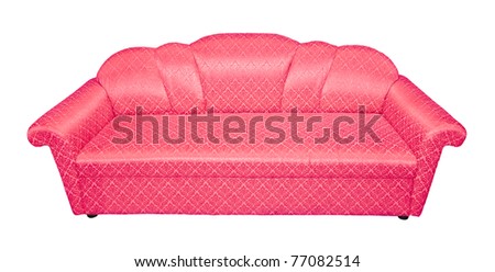 leather long armchair isolated on background
