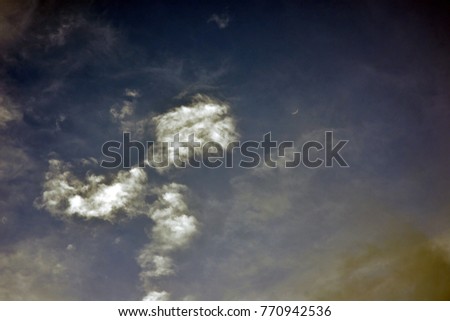 beautiful cloud in the sky