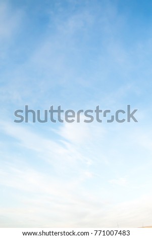 blue sky clouds Royalty-Free Stock Photo #771007483