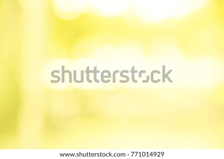 Abstract blurred yellow background bokeh christmas from natural