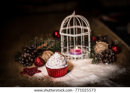 beautiful Christmas composition .photo with copy space