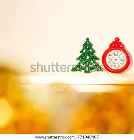 Picture of christmas concept over white background