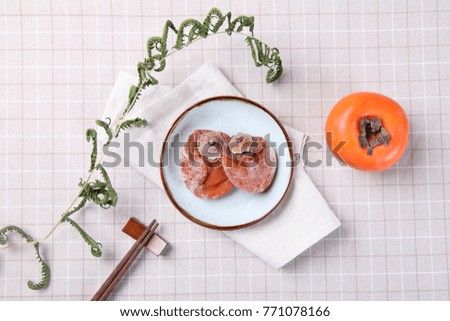 delicious dried persimmon 