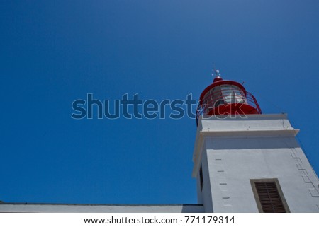 Famous Maritime lighthouse madeira island portugal