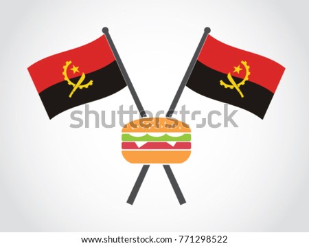 Angola Emblem Burger Fast Food