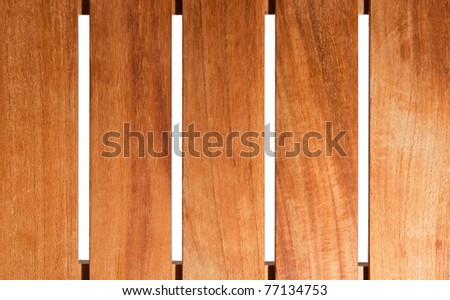 Wooden fence on white background