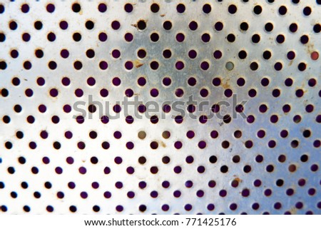 holes zinc steel sheet texture