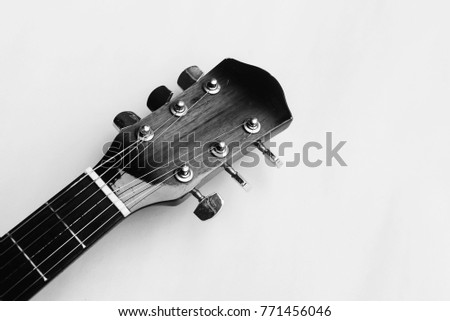 Guitar In Black And White Tone
