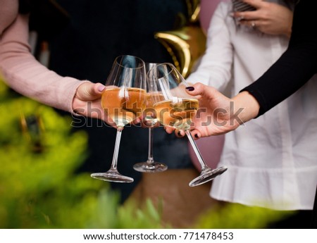  women celebrating birthday or new years party