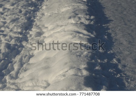 White snowdrift, snow close-up. Winter background