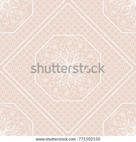 Home decor wallpaper. Seamless pattern. Lace ornament.  illustration. For Fashion Background, Interior Design