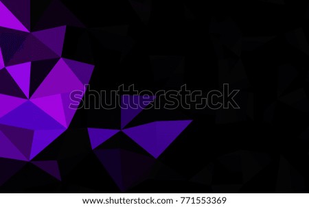 Light Purple vector abstract mosaic template. Brand-new colored illustration in blurry style with gradient. A completely new design for your business.