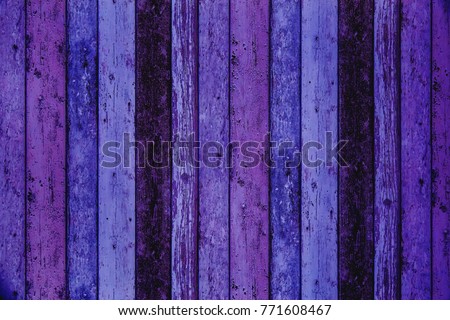 wooden planking background in colors of the year 2018, ultra violet pantone
