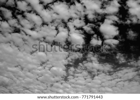 clouds in the sky black and white