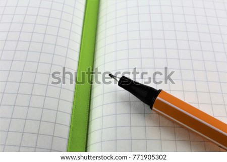 An concept Image of a paper and a pen