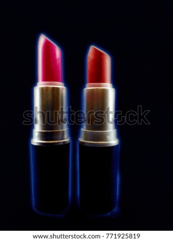 two lipsticks competing