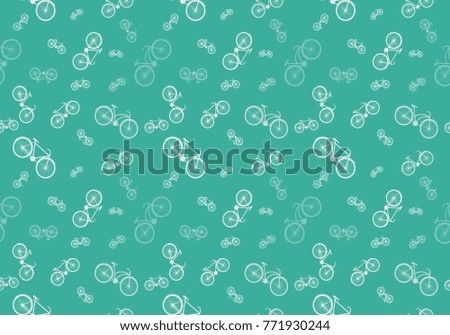 Seamless bicycle pattern 