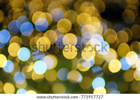 Bokeh in the night, Art from lighting and photograph