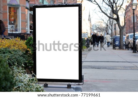 Sidewalk Advertising