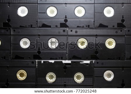 Old video cassettes