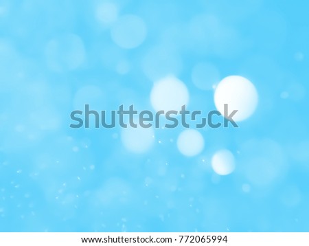 bokeh abstract background with blue bubble