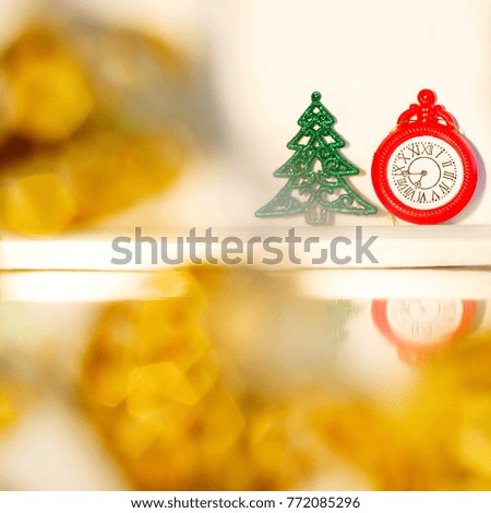 Picture of christmas concept over white background.
