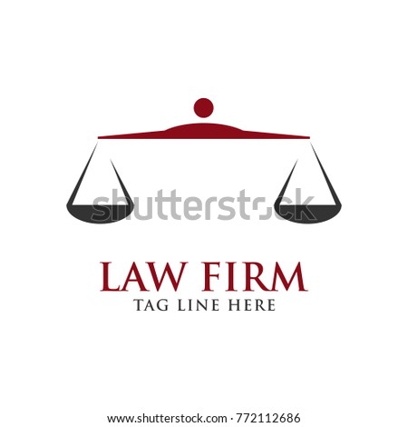 abstract creative law firm, justice logo design