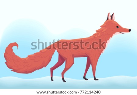 Vector fox illustration