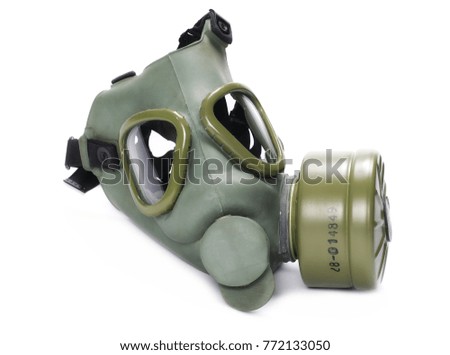 gas mask isolated on white background