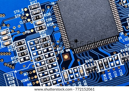 Electronic circuit board. 