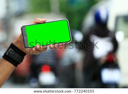 Smart phone green screen