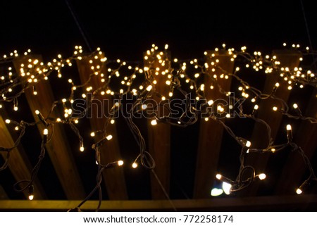 Christmas decoration. Christmas Decorative Lights. Fuengirola, Costa del Sol, Andalusia, Spain.