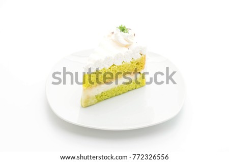Pandas cake isolated on white background